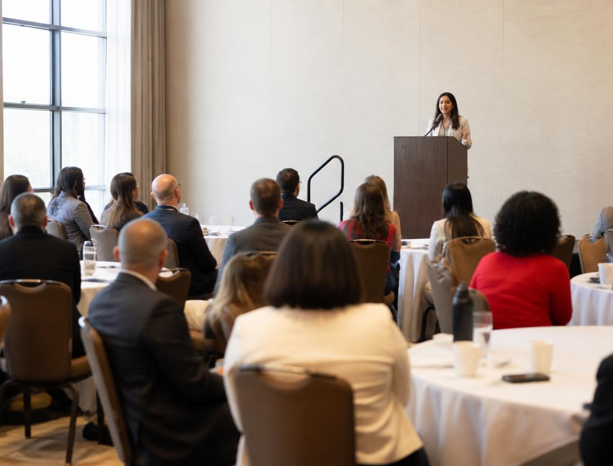 Attendees at an ANFP conference session